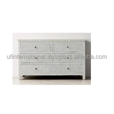 Высококачественный стол с инкрустацией в виде костей 3 выдвижными ящиками и индивидуальным размером лучшая дизайнерская мебель для использования гостиной