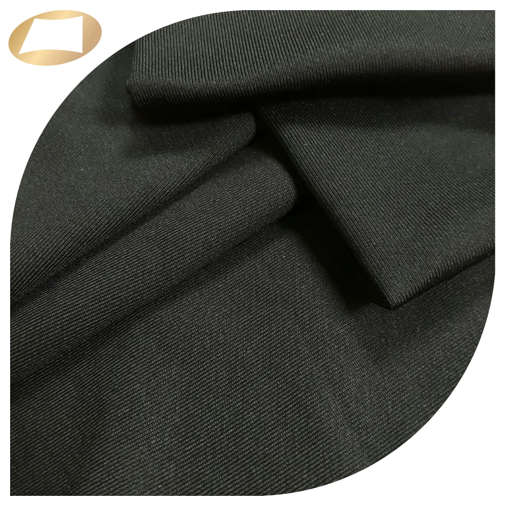 High quality 24G spandex 140d brushed nylon french terry sweatpants twill fabric 250gsm