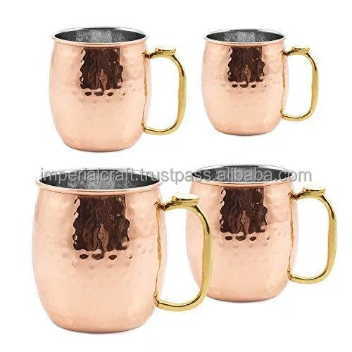 BEST SELLING 100%PURE COPPER MOSCOW MULE MUG BEST DESIGNS VODKA SHOT GLASS AND MUG FOR HOME USE PARTY AND BARS