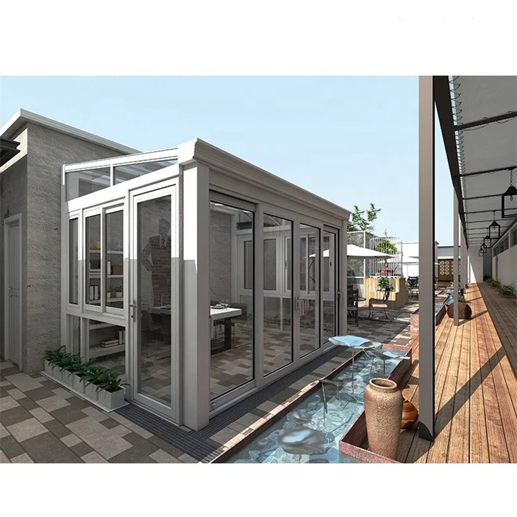 4 Season Sunroom Tempered Glass Lowes Aluminum Diy Conservatory For Sale Aluminum Sun Room