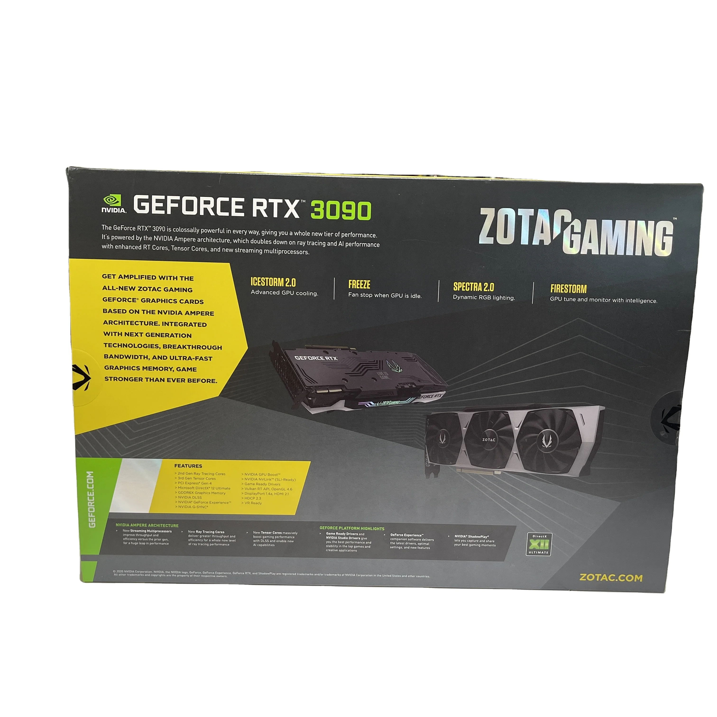 Zotac RTX 3090 Trinity 24GB Non LHR /Rtx 3090 graphic card