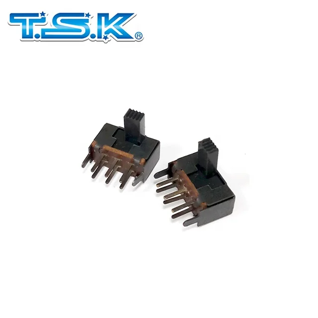 CK 6 Pin slide switch 0.3A 30 VDC Through Hole Slide Switch Double Pole Double Throw