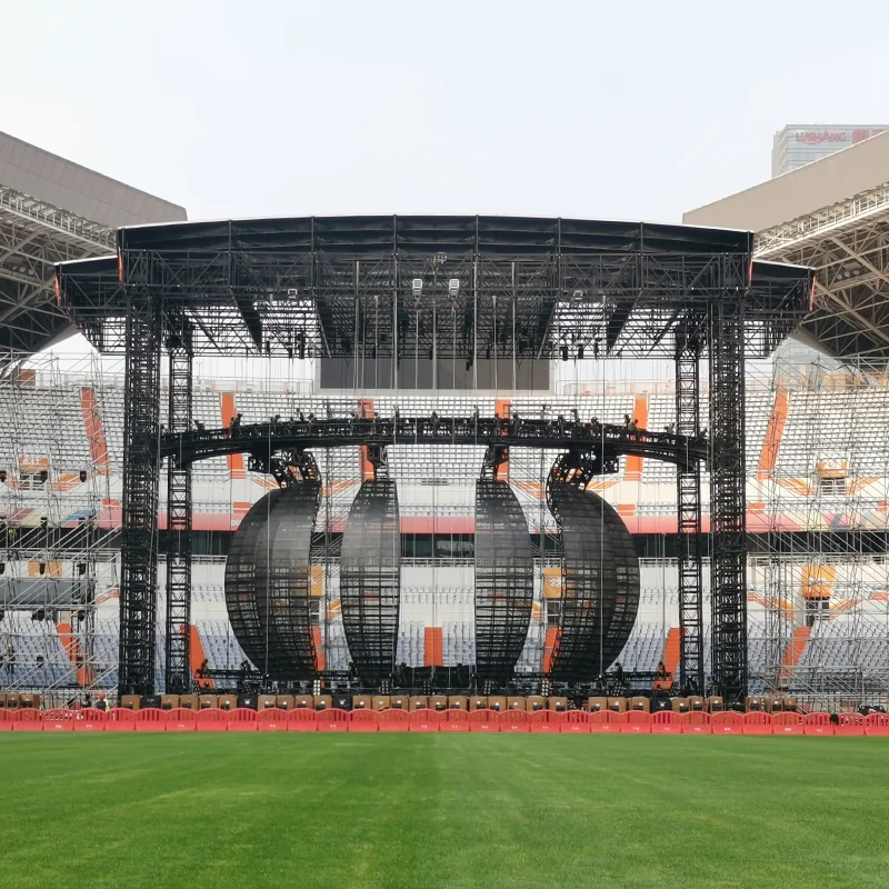 Aluminum Flat Arched Dome Tunnel Roof Truss System for Concerts & Events for Music Festivals Sports & Entertainment