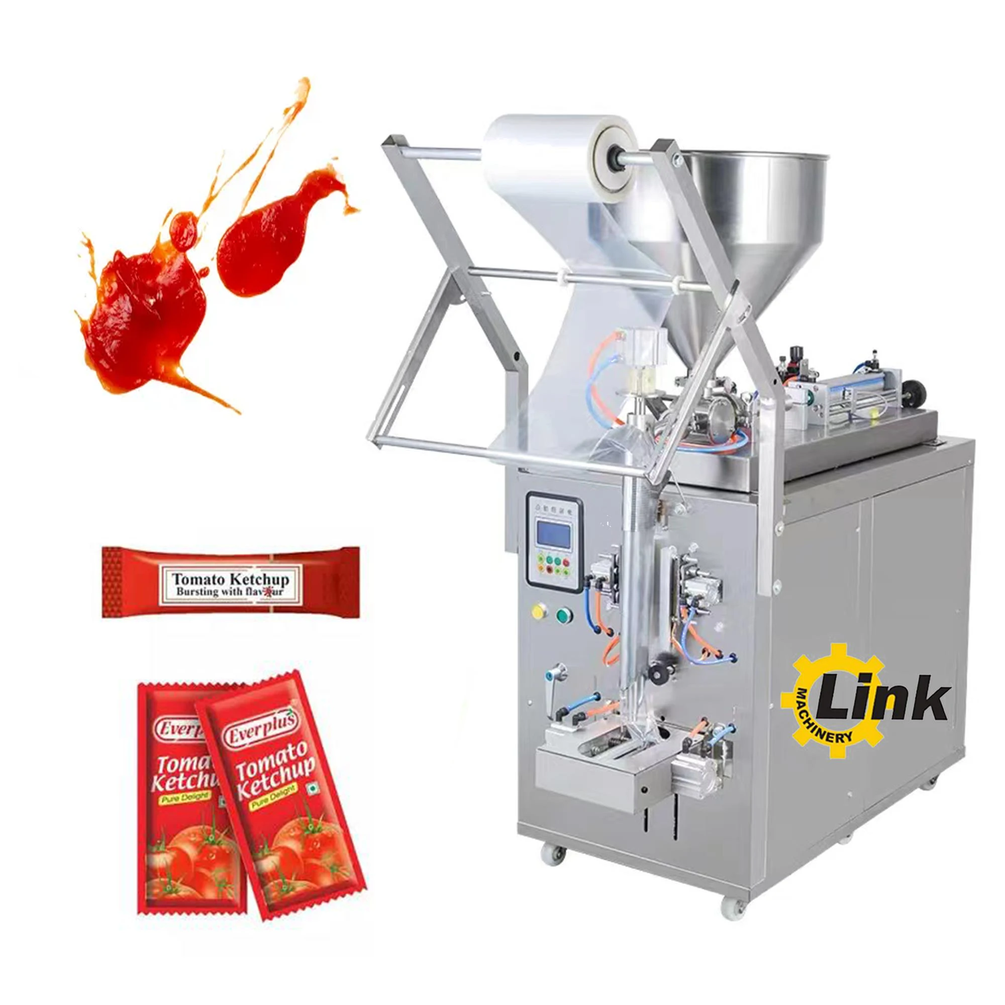 Multifunctional automatic food grade stainless steel honey tomato sauce paste packaging machine