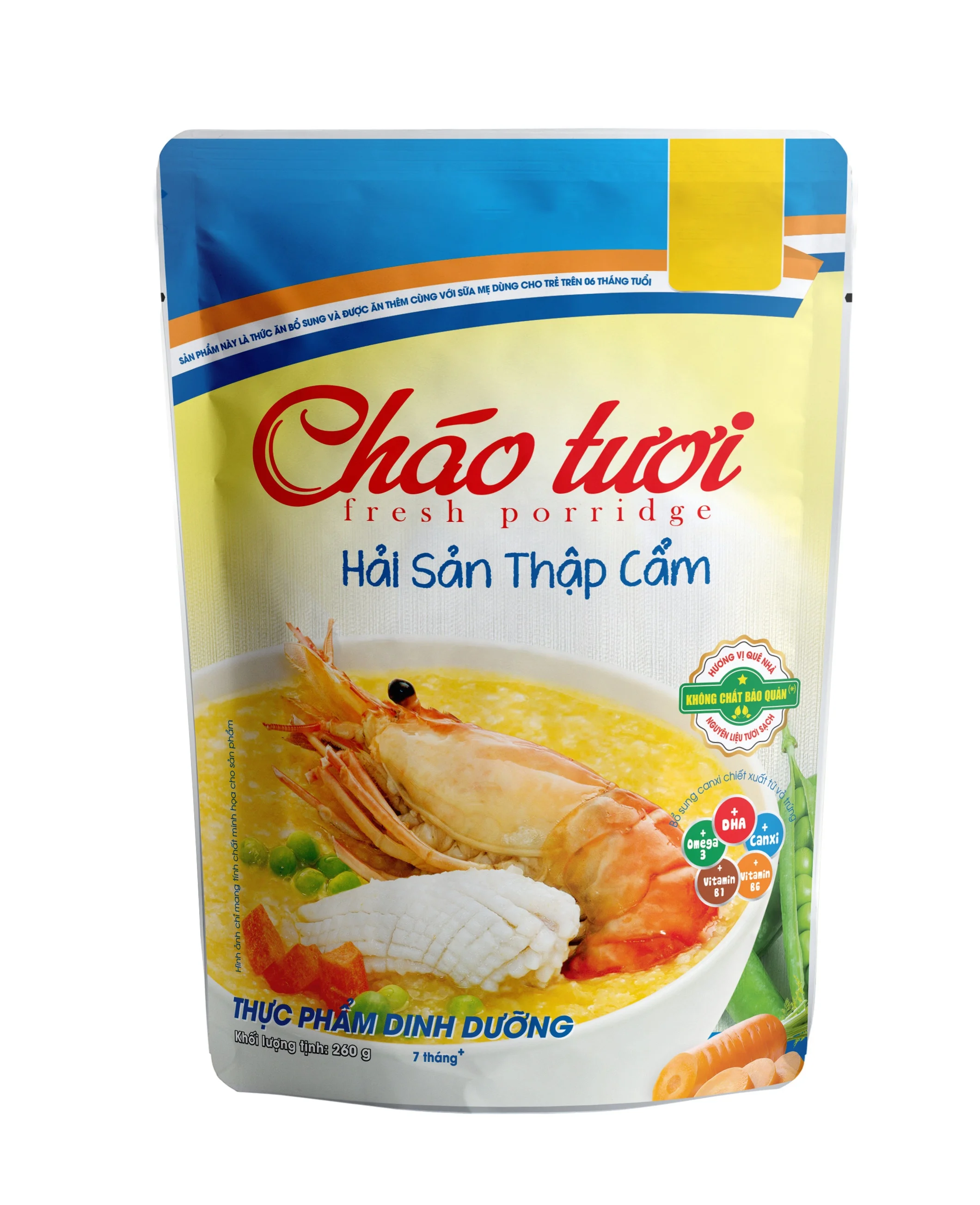 Ready to Eat Seafood Rice Porridge Instant Porridge Instant Rice from Vietnam Food 260 G Delicious, Tasty Fresh, Convenience