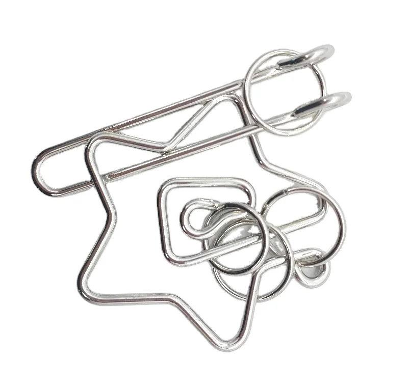 Classic Metal Puzzle Brain Teasers IQ Test