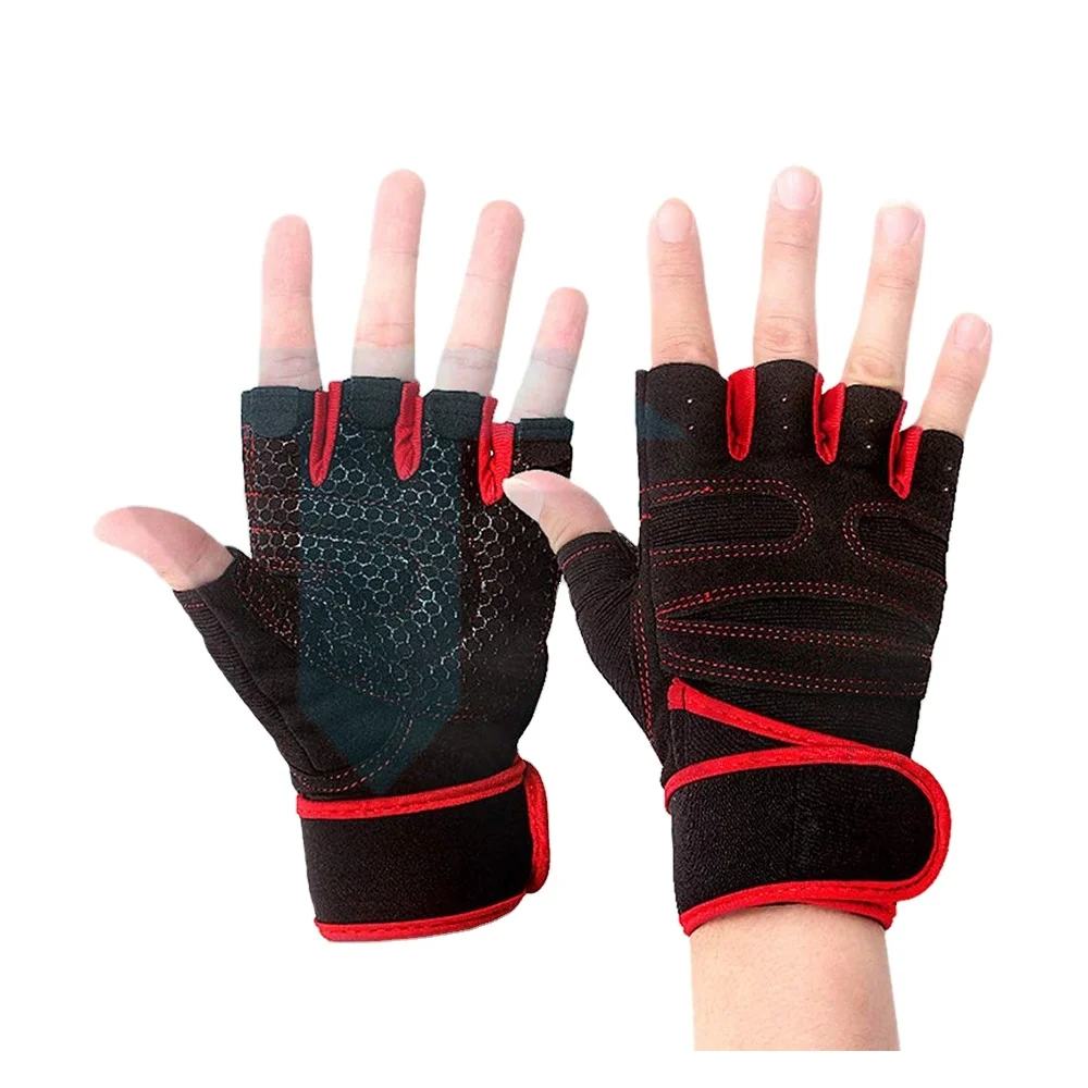 Training gloves Half finger workout fitness spots Gym weight lifting gloves For men women Hot sale products