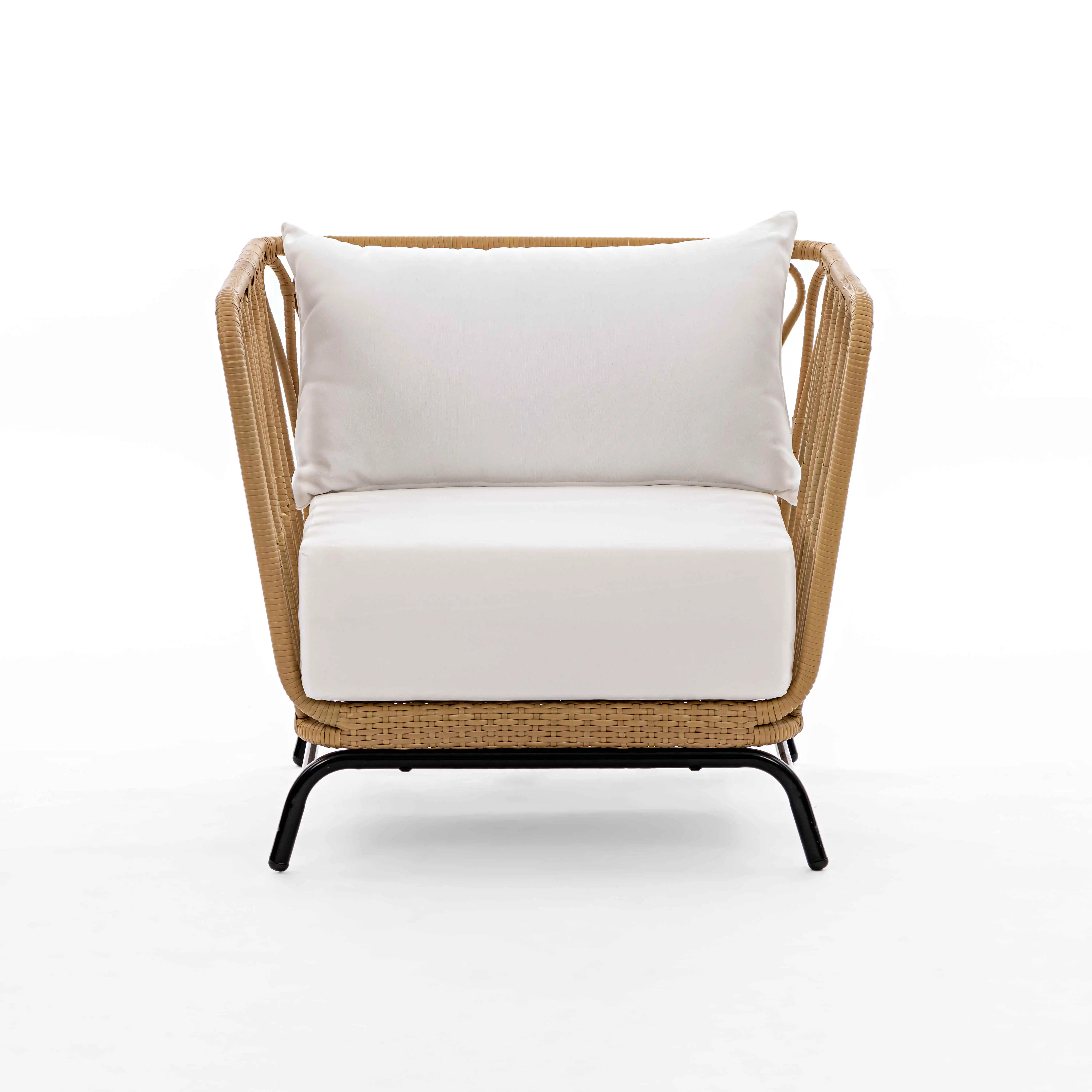 NEW VERSION STYLE 2023 SQUARE NEST CLUB SOFA RATTAN GARDEN CHAIR SOFA CUSTOMIZED GARDEN RATAN CHAIR