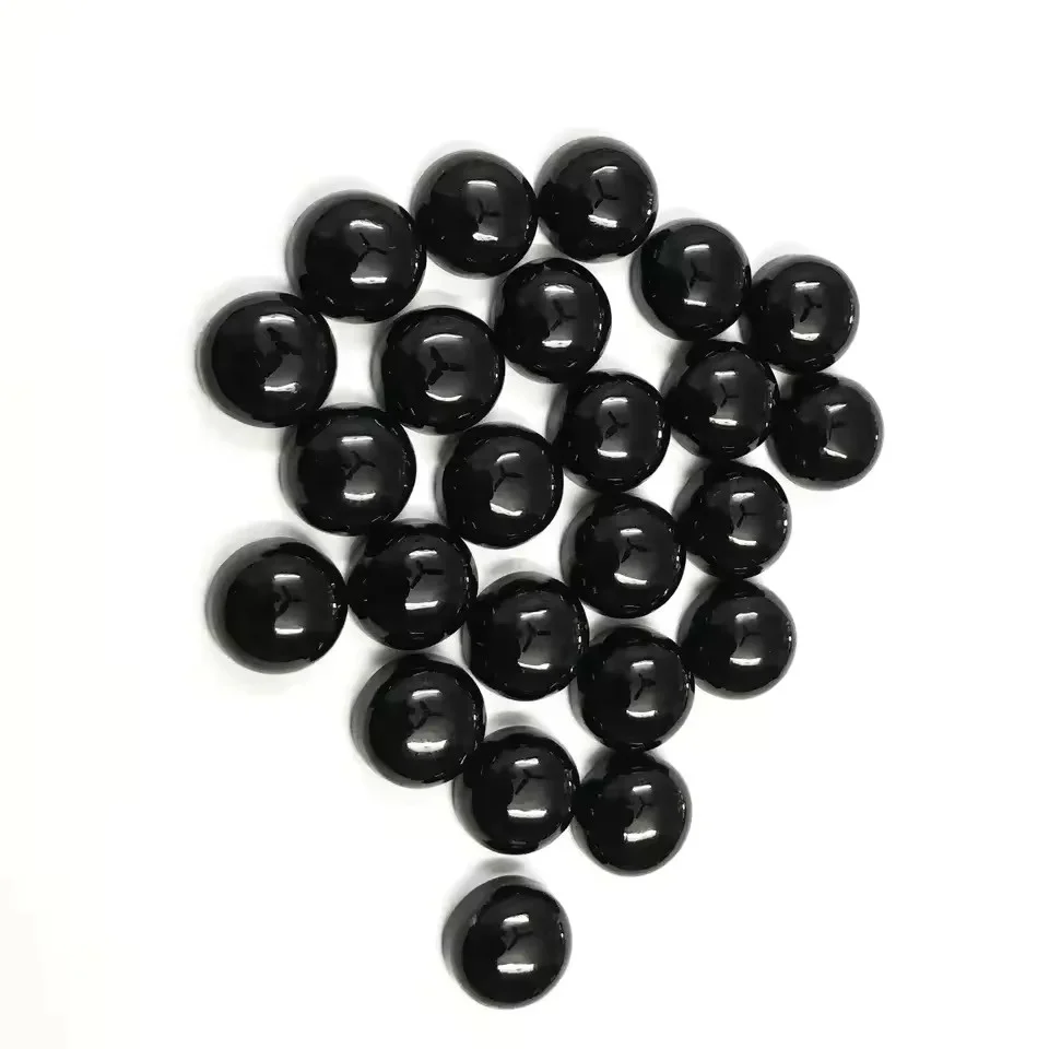 Buy Online 12mm Natural Black Onyx Round Dome Shape Cabochons Best Quality Calibrated Loose Gemstone For Jewelry Setting