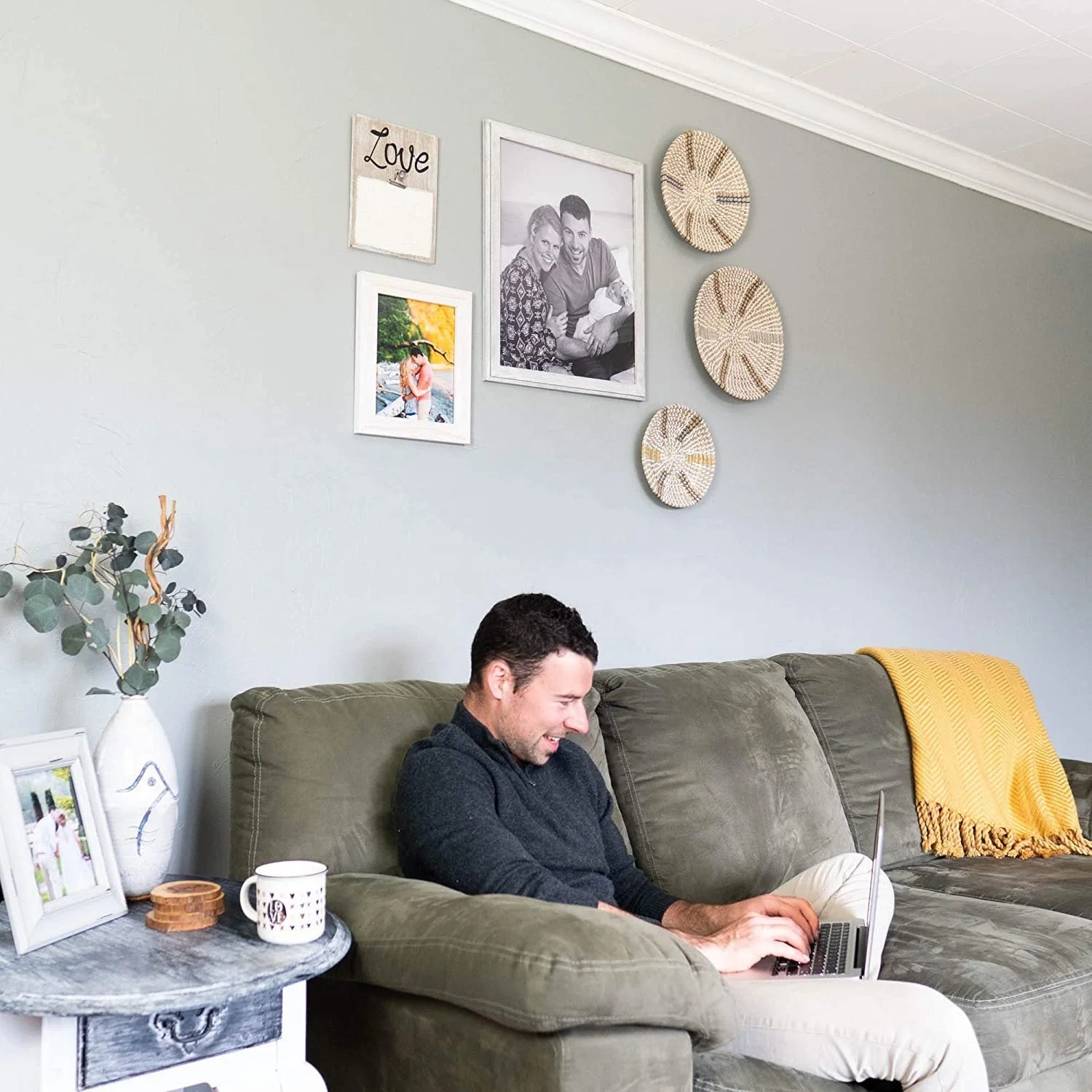 New collection 2022 Seagrass wall decoration - Basket /model 10/ wall panels / handicrafts / dongdoexport