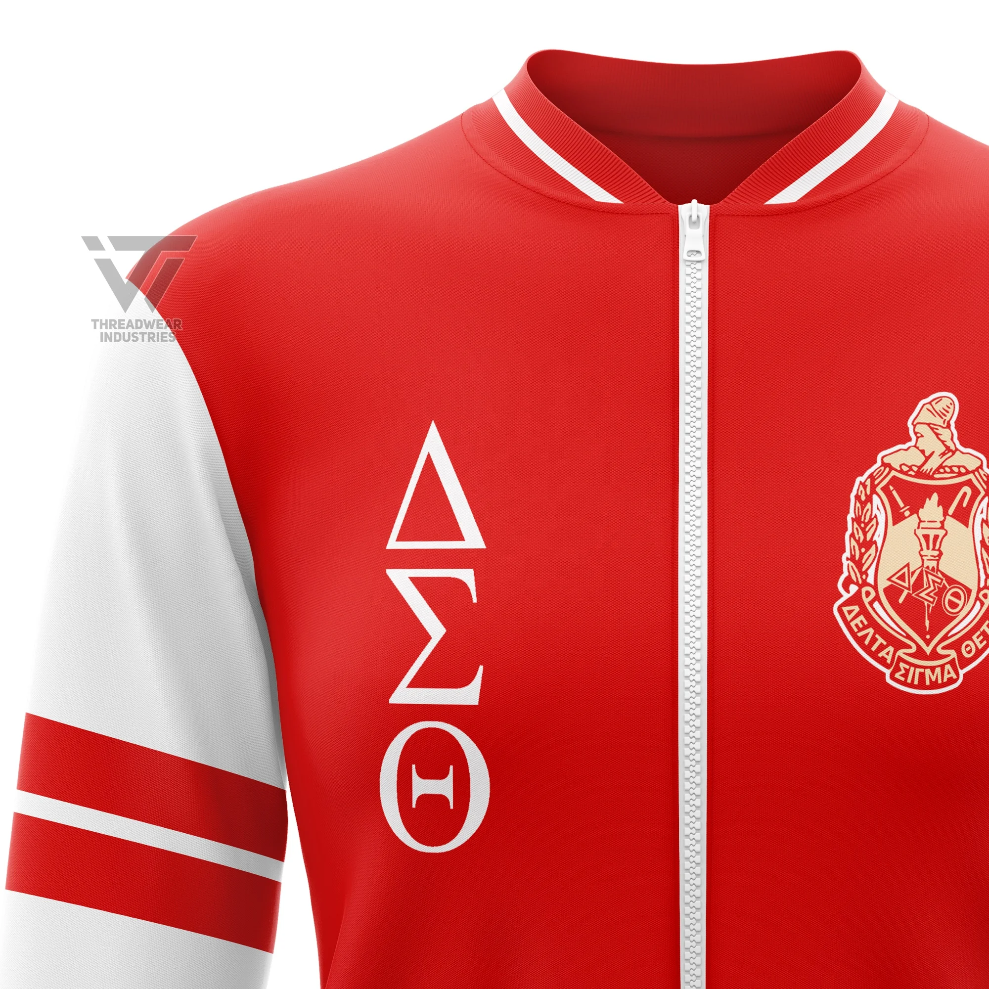 Custom Delta | Sigma | Theta DST Sorority Embroidered Bomber Jacket