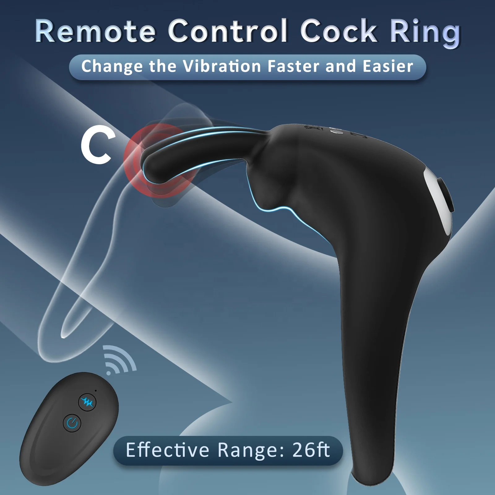 Penis Vibrating Ring Delay Ejaculation Bullet Vibrator Clitoris Massager Adult Sex Toys for Men Male Cock Silicone Rings
