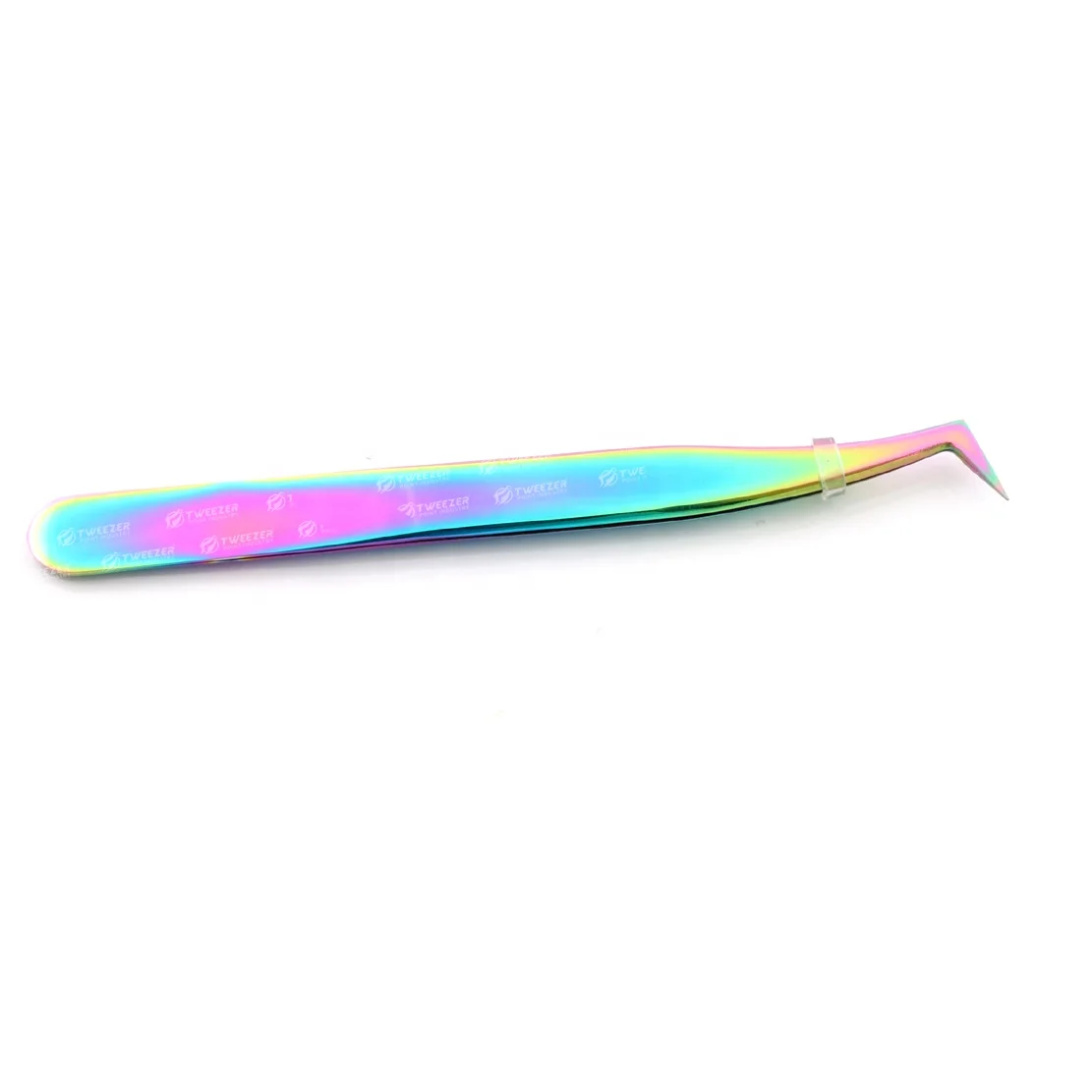 Semi Curved Eyelash Tweezers Multi Color Custom Tweezers Eyelash Extension Lash Applicator Tweezers With Your Own Brand Name