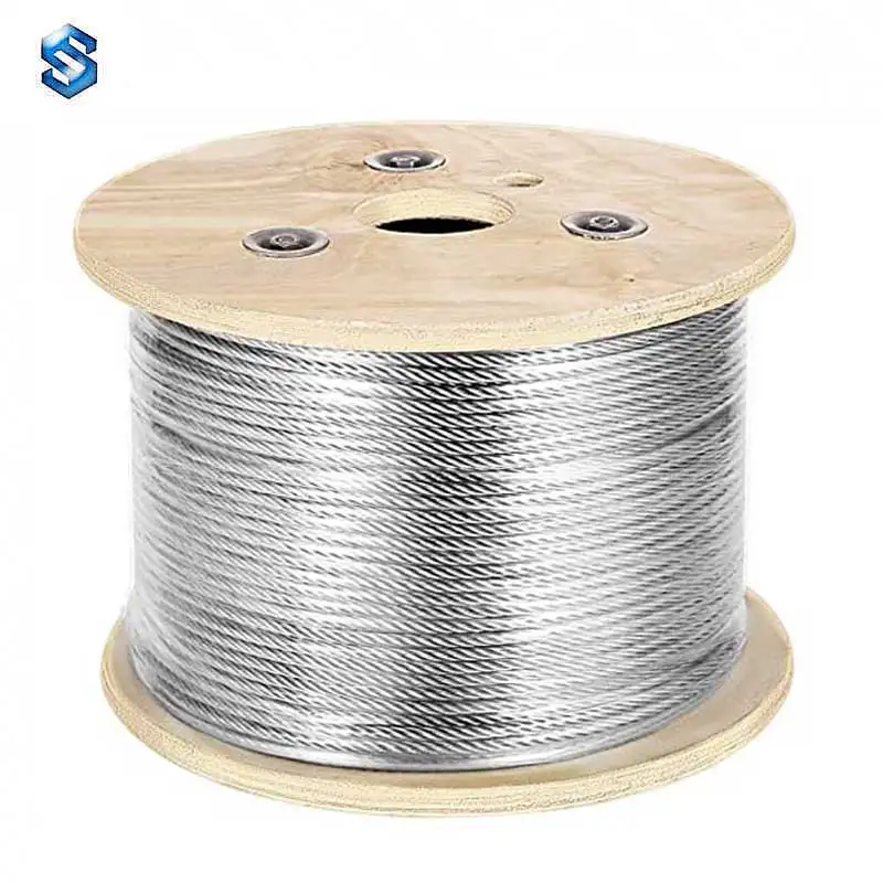 304 7x7  high tension stainless steel wire rope 0.5mm stainless steel cable