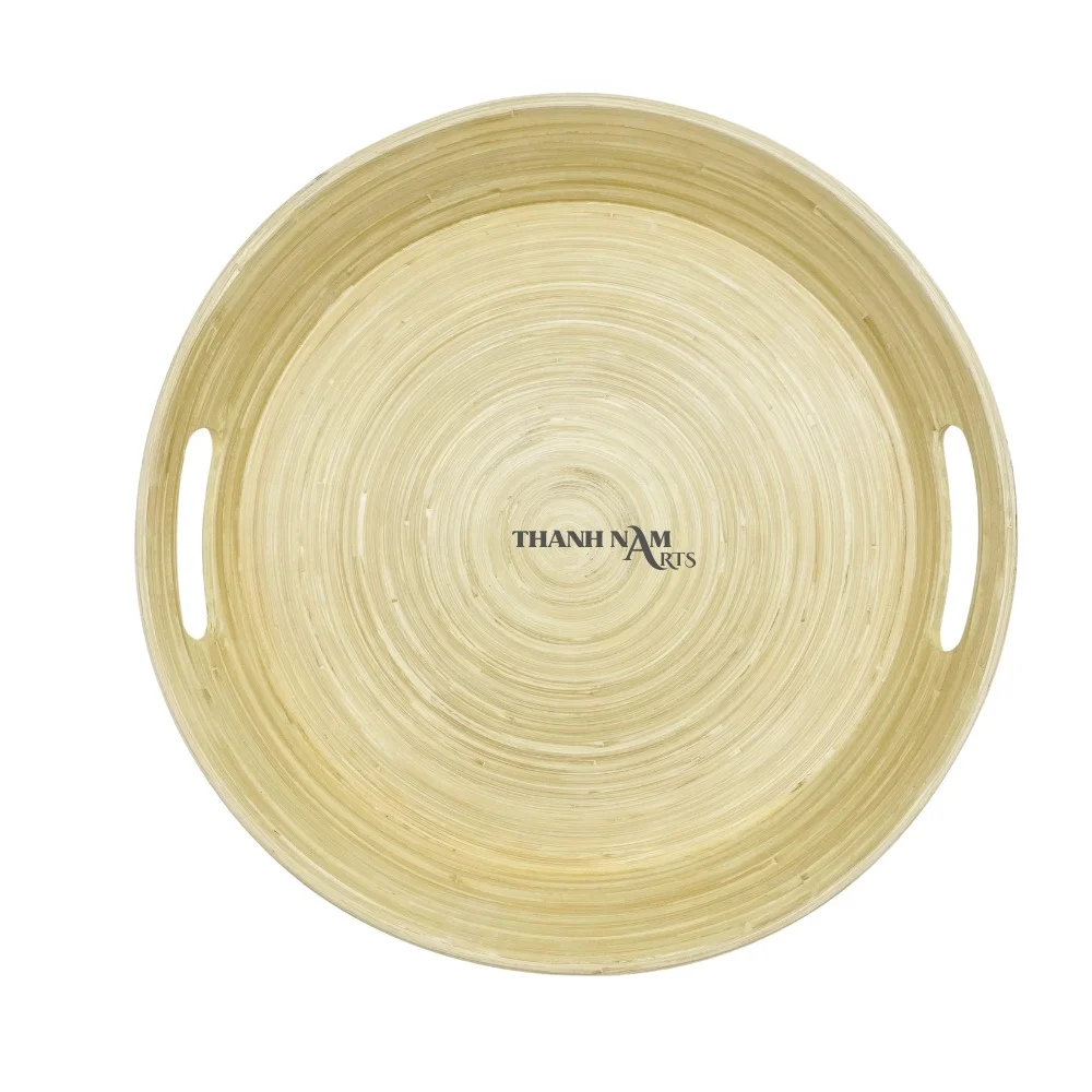 2024 Customized Bamboo Serving Tray 100% Natural Restaurant Serving Plate Home Use Packaging Direct from Vietnam Supplier