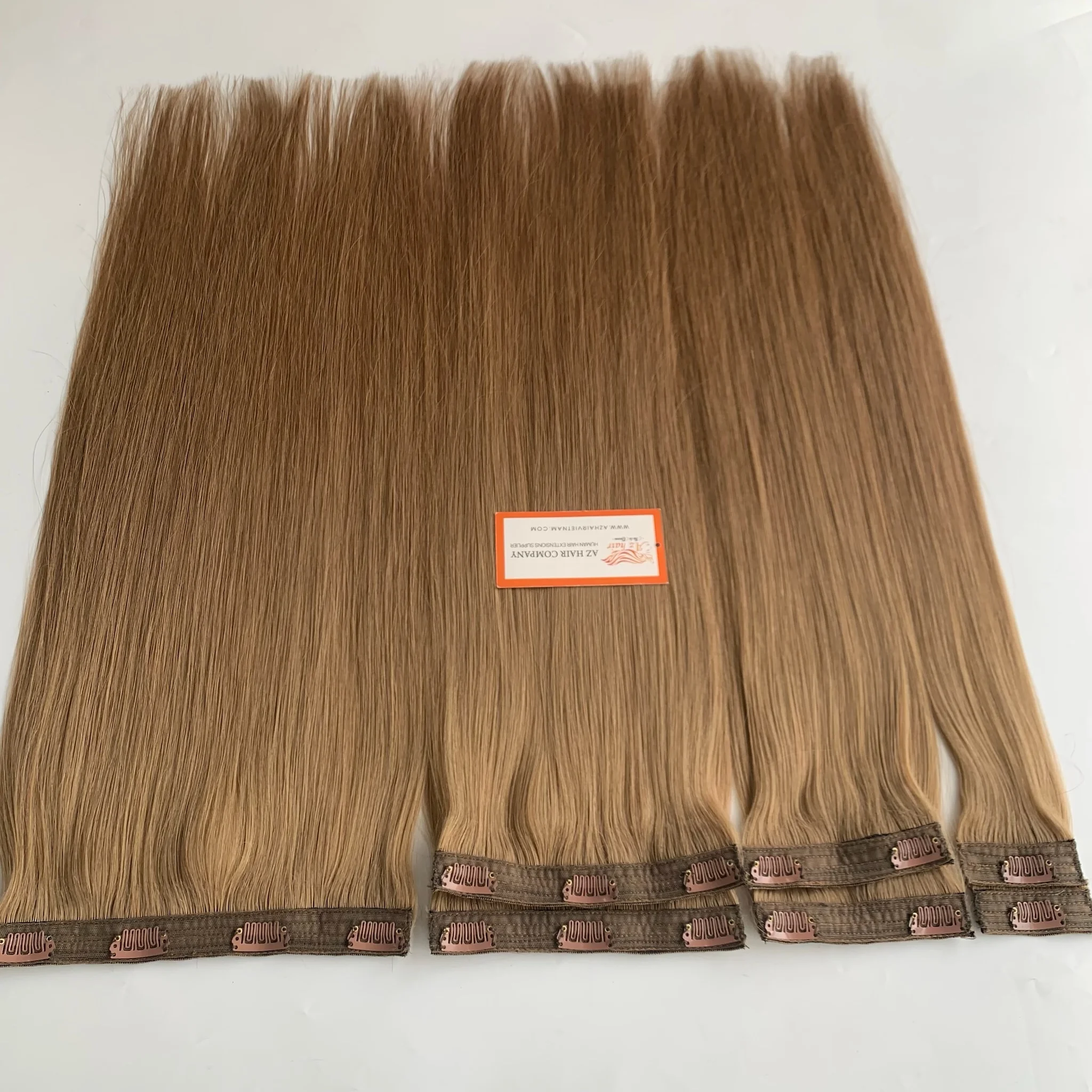 Wholesale Price From Az Hair Factory 100% Human Hair Raw Vietnamese Clip In Hair Extensions