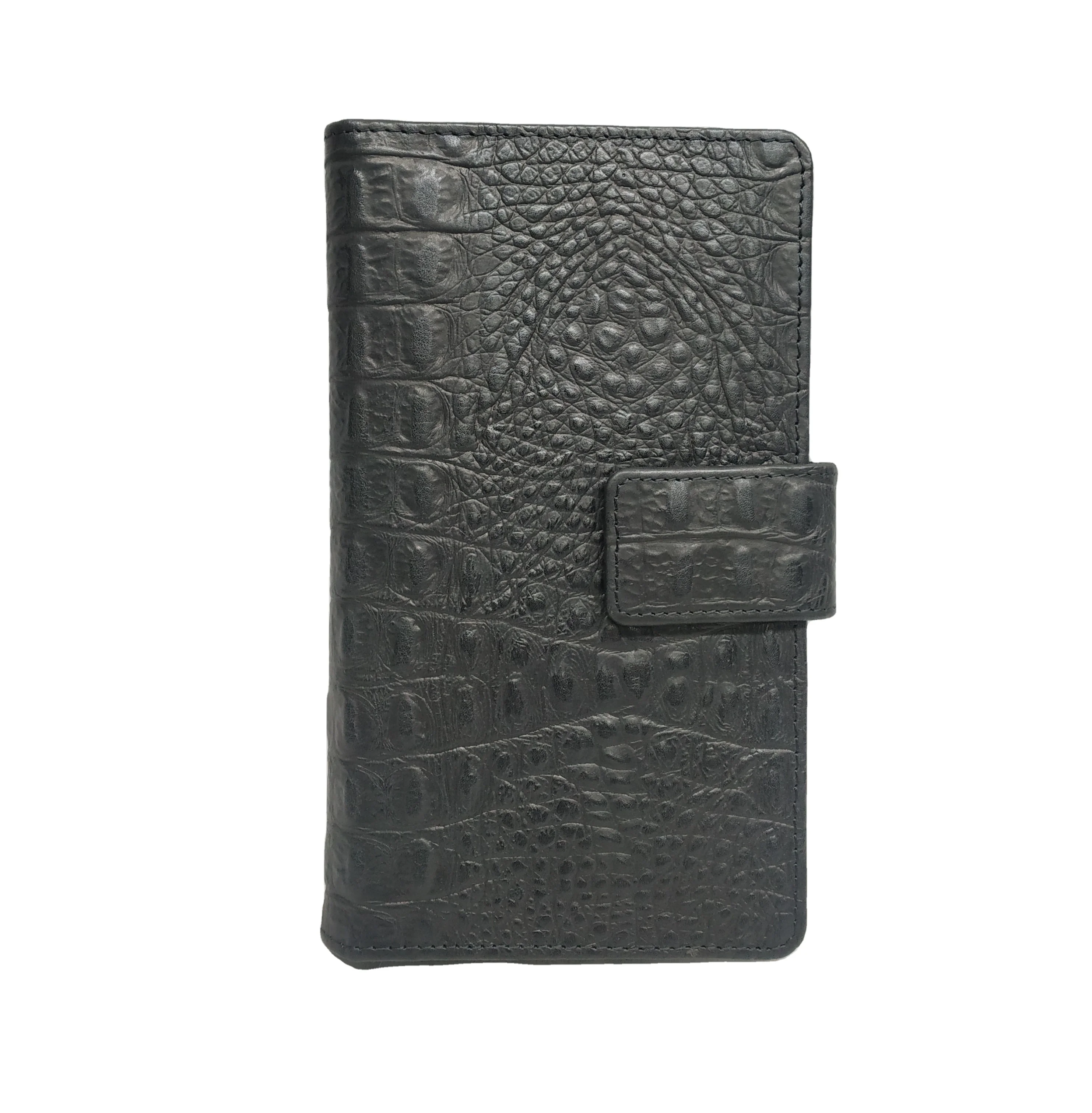 Crocodile Print Cow Leather Luxury Premium Passport Cover Holder Mobile Phone Cases Travel Organizer Coin Wallet RFID Protected