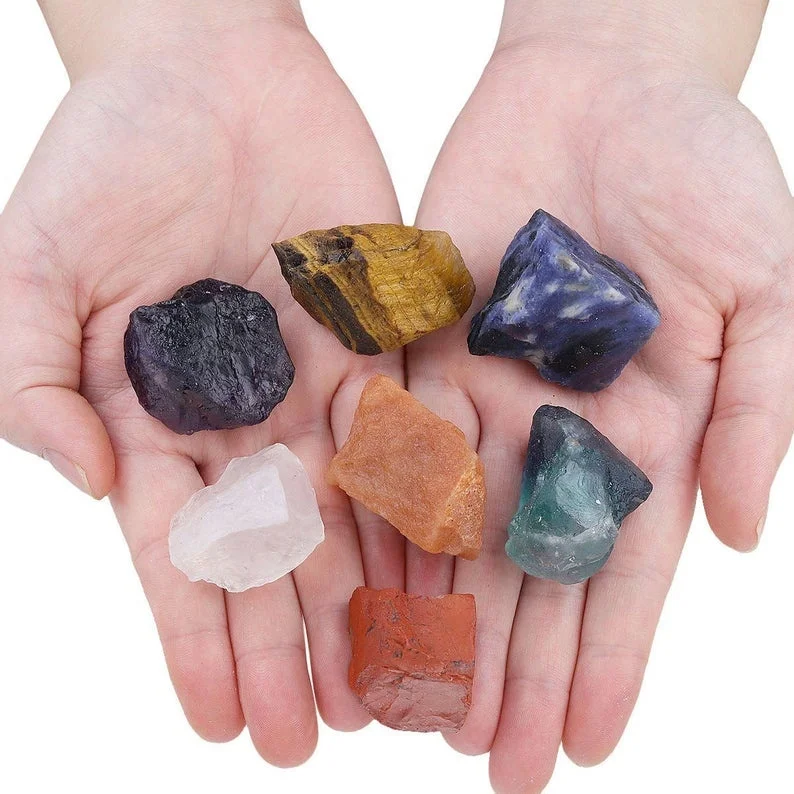 Rough Stone Set : Meditation Rough Stone Sets : Healing Kit