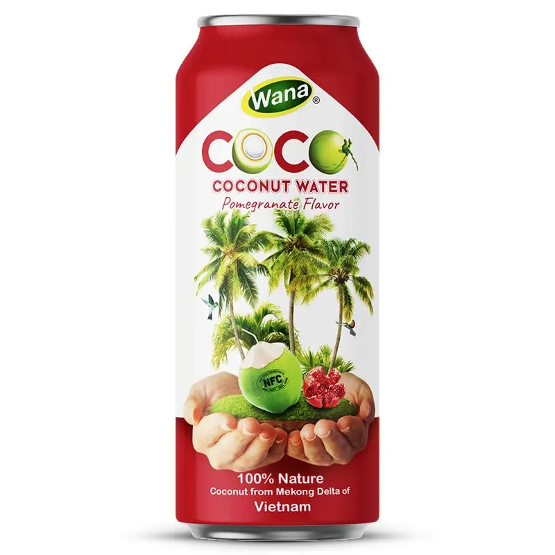Fast Delivery Natural Soft Drinks Wholesale Juice 500ml Coconut Water With Pomegranate Juice from Wana Beverage Manufacturer