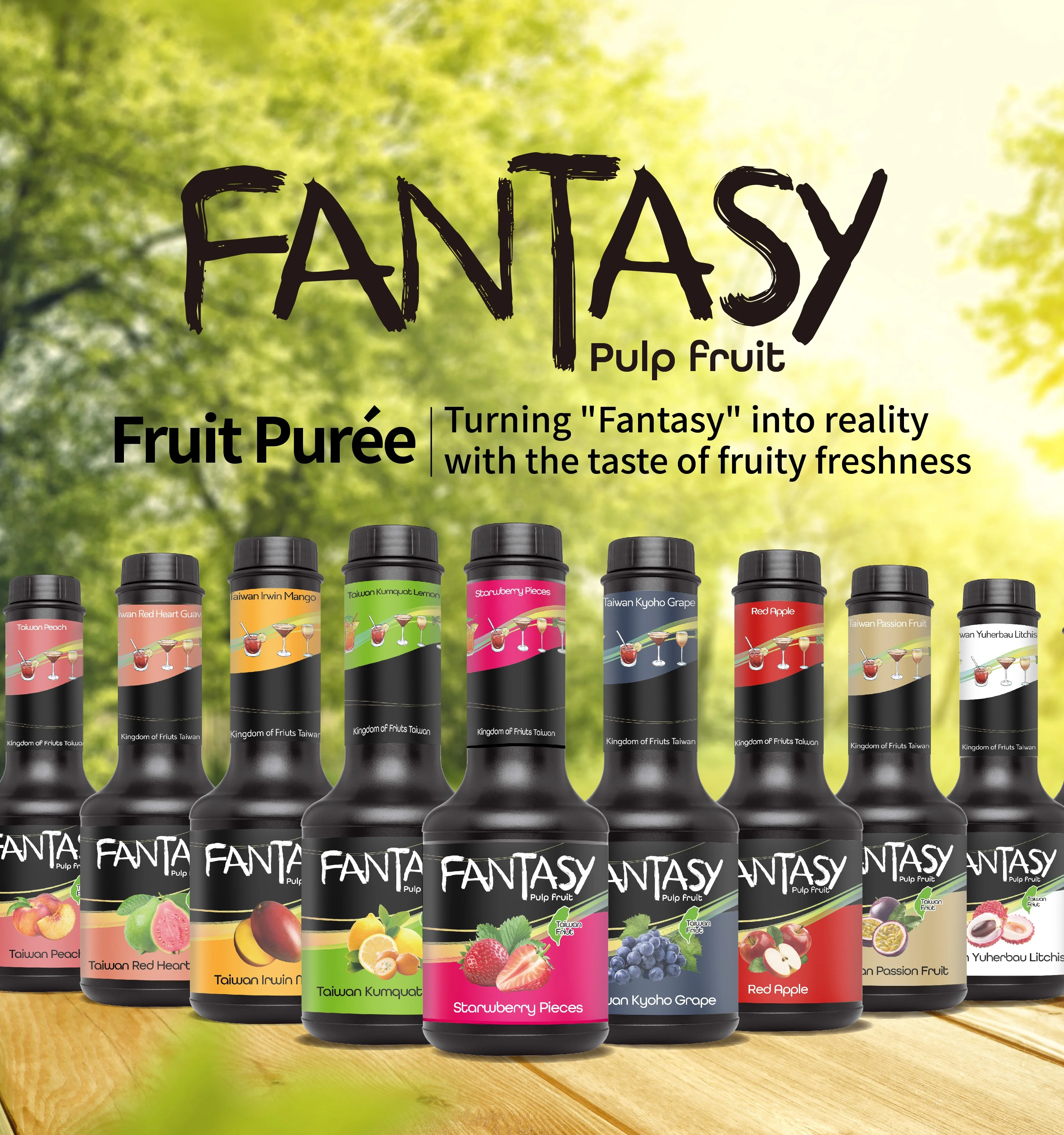 White Peach Fruit Puree ingredients for professional bars & bubble tea shops Fruit Puree