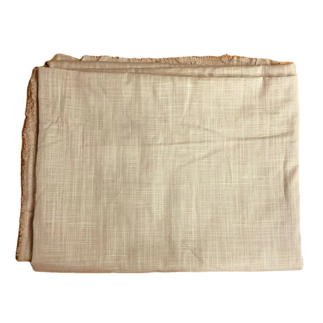Manufacturer Price Eco-Friendly Slub Cotton Fabric In Stock