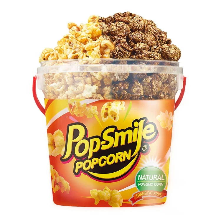 Mixed Flavor Popcorn Snack Caramel and Chocolate Flavor 180g Grain Snack