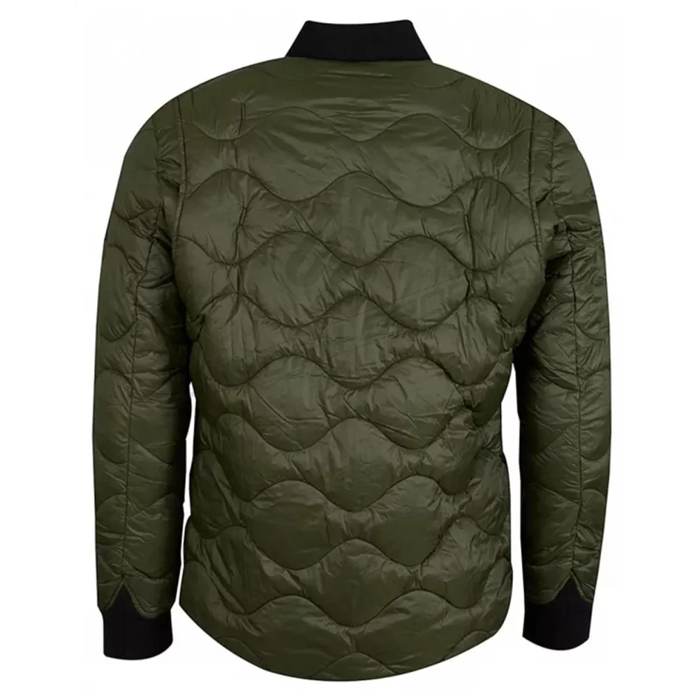 Custom winter warm two tone color block padded bubble down puffer jacket for men