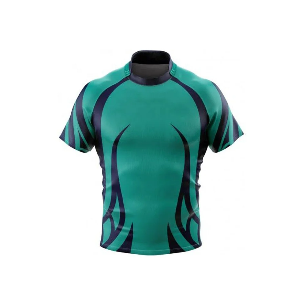 Wholesale sublimation printed long sleeve shirt rugby women and rugby shorts custom rugby uniform with logo
