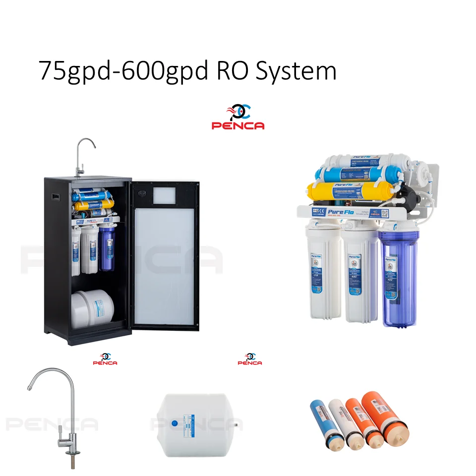 Лучшая цена оптовая продажа индивидуальный ваш бренд система обратного осмоса очиститель воды 7-ступенчатый дозатор горячего холодного фильтр для