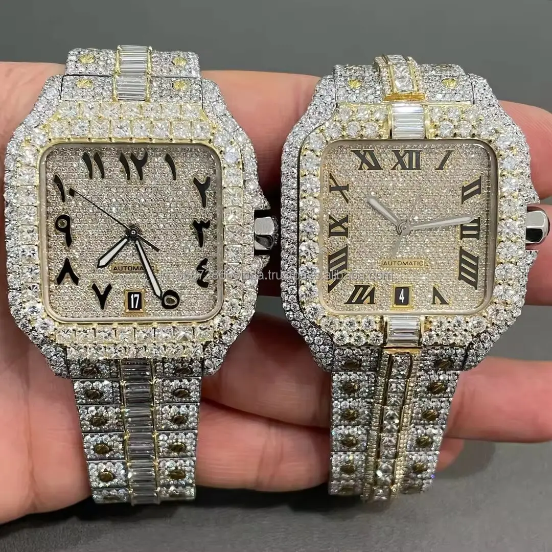 Высококачественные наручные часы с изумрудным бриллиантом