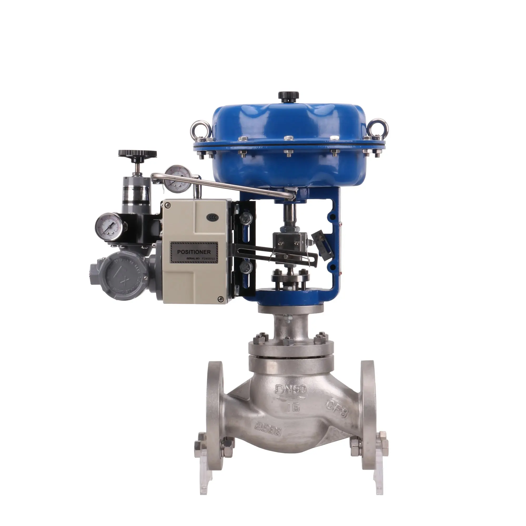 Precision Control 4-20mA Pneumatic Valve Bellows Seal Automatic Control Pressure Flow Level Top Guide Structure Regulate Valve