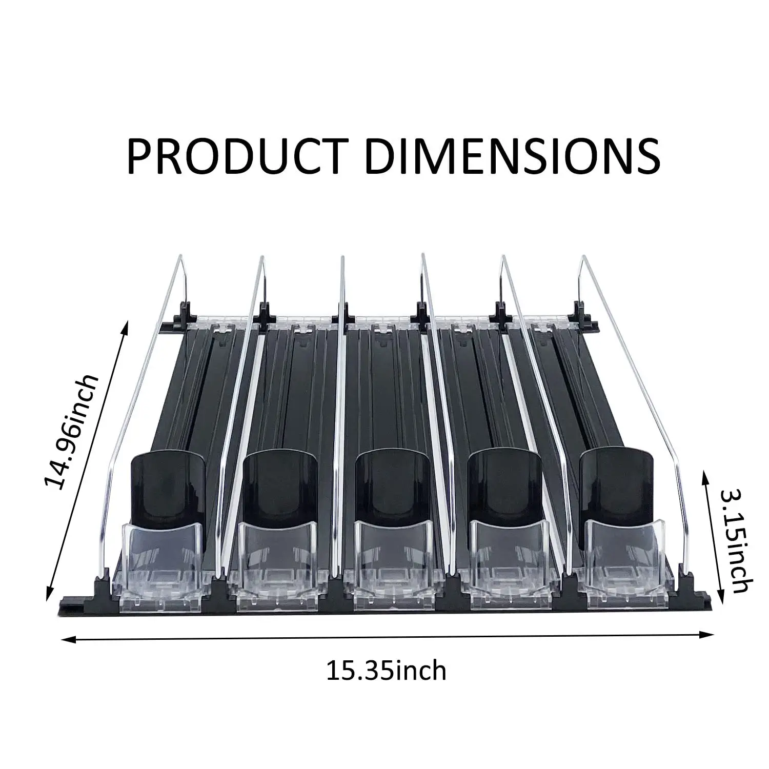 Adjustable Shelf Divider Push System Cigarettes Display Rack Automatic Refill Pushing Bottle Pusher for Smoke Shop Showcase