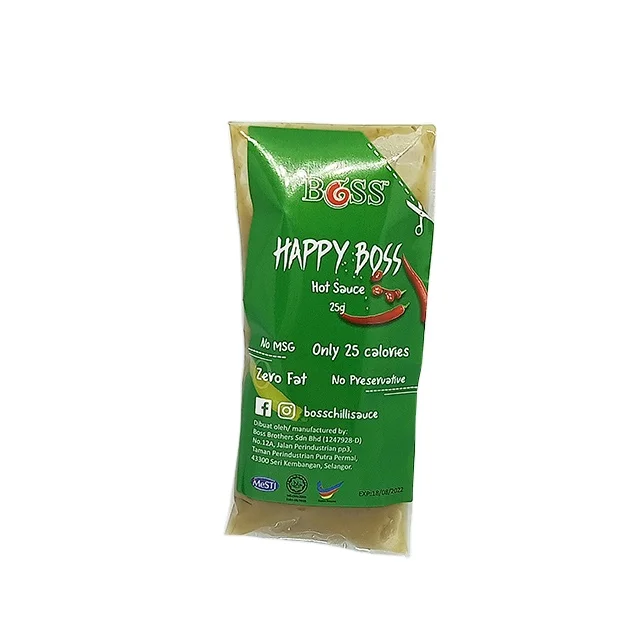 OEM Gold award certificate trans-fat free 25g small pack chili sauce Hot and spicy chili sauce for Dipping & Cooking- Seafood