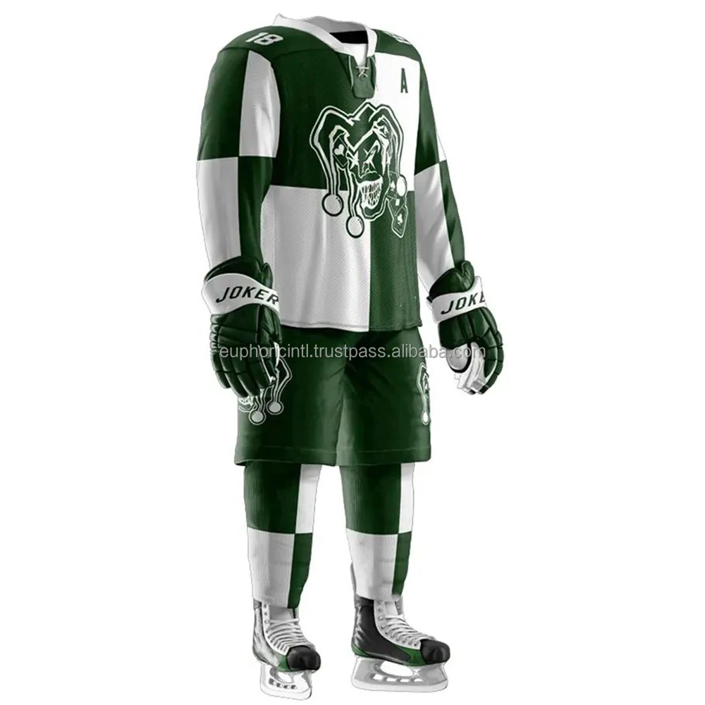 Custom Ice Suits Blank Sport Full Sublimation Hockey Practice Jersey Sublimated Printing Ice Hockey Wears Uniform Cloth Men