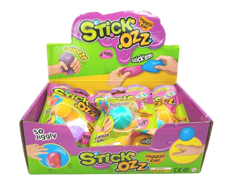 Stick Ozz Fluorescent Color 3pc in a Foil bag