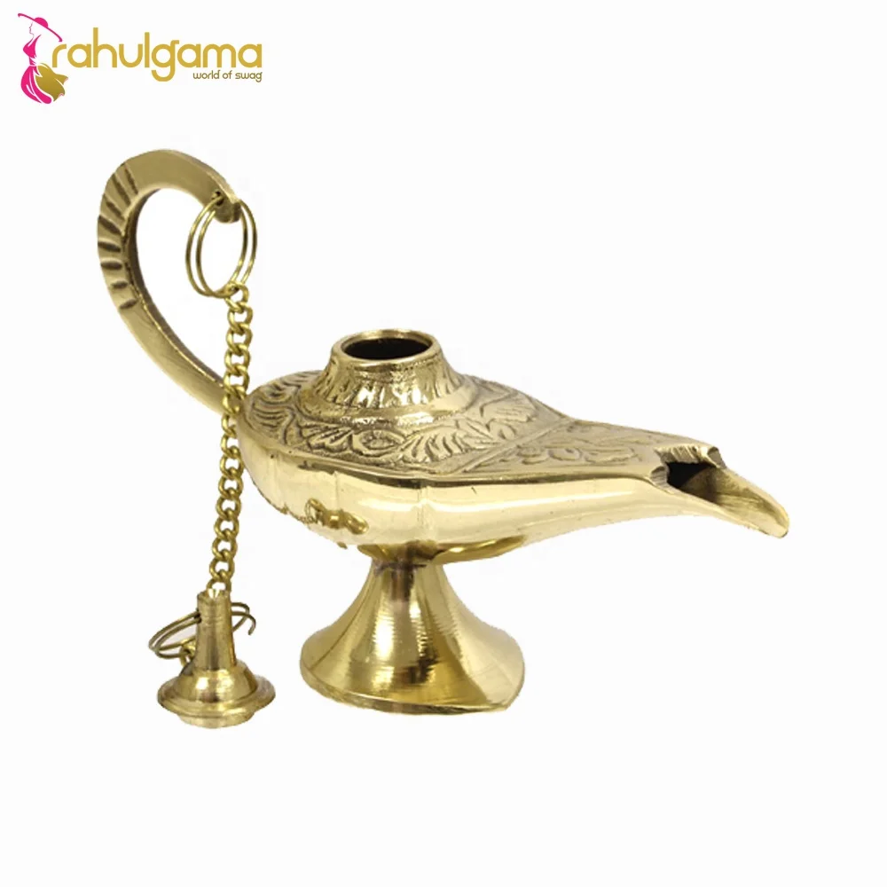 2024 Wholesale price brass oil lamp golden plated