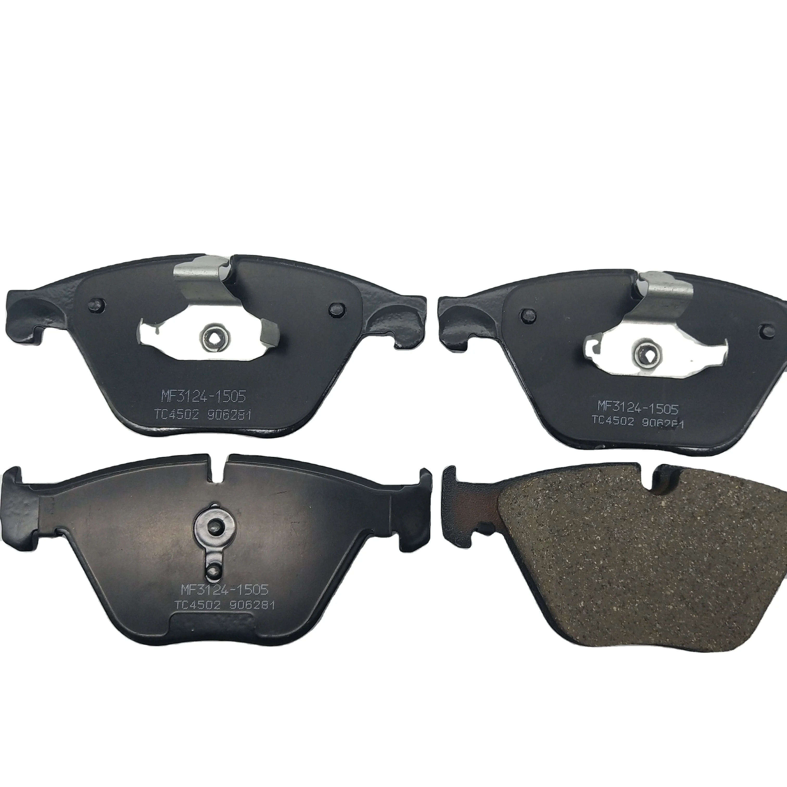 Chinese auto parts factory supply D1555 D1505 front axle brake pads set for VW D1061 Z23 Power stop car sparepart carbon ceramic