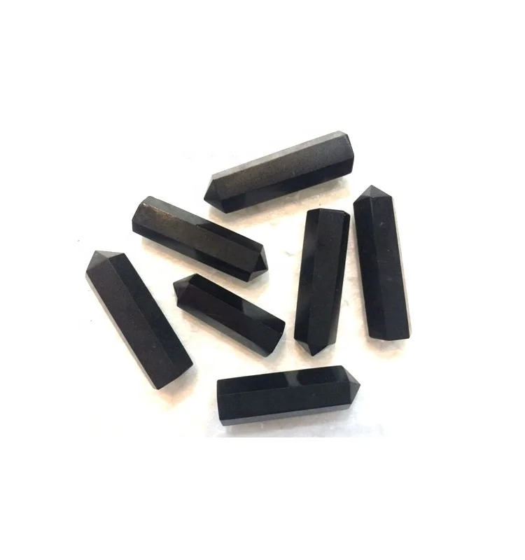 Точечный карандаш из черного турмалина с одним завершением, оптовая продажа лечебных точек