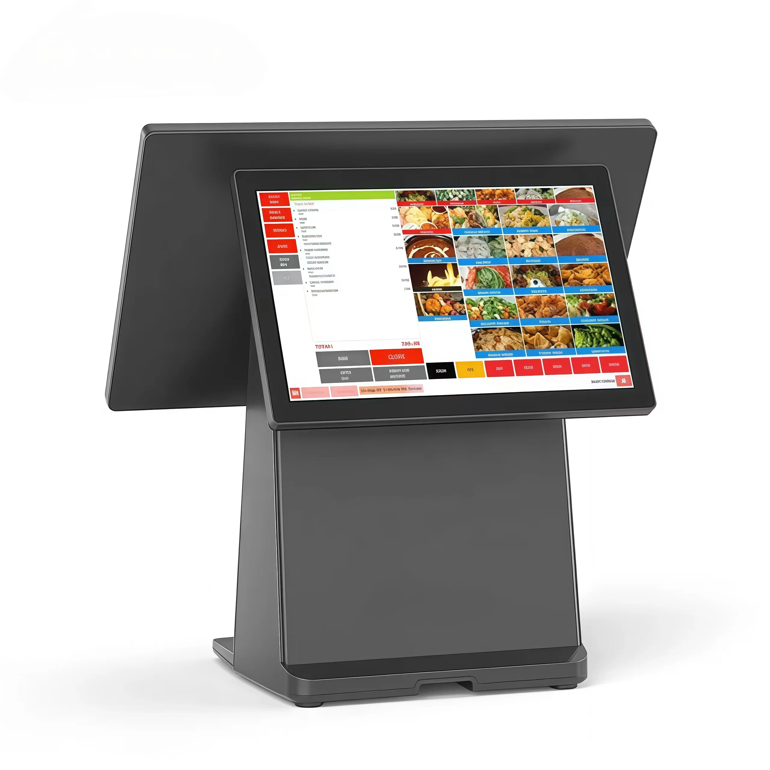 Supermarket Modern Cash Register POS With 80mm Printer Auto Cutter All in One Payment Terminal Pos Printer  Retail System