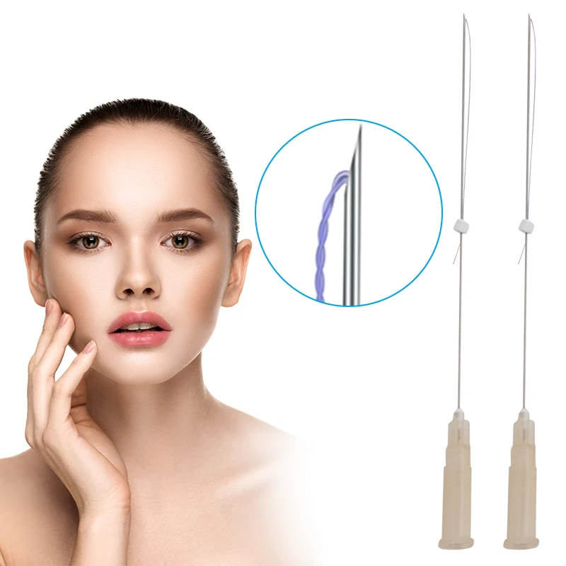 threading needle best lip enhancer absorbable aesthetic facial lifting pdo tornado thread