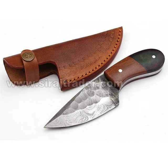 Ручной работы из углеродистой стали материал ручки ножа цветной лист