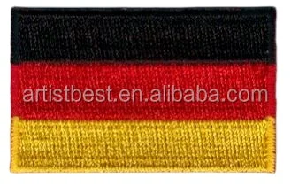 Embroidered country flag patch royal style insignia embroidery