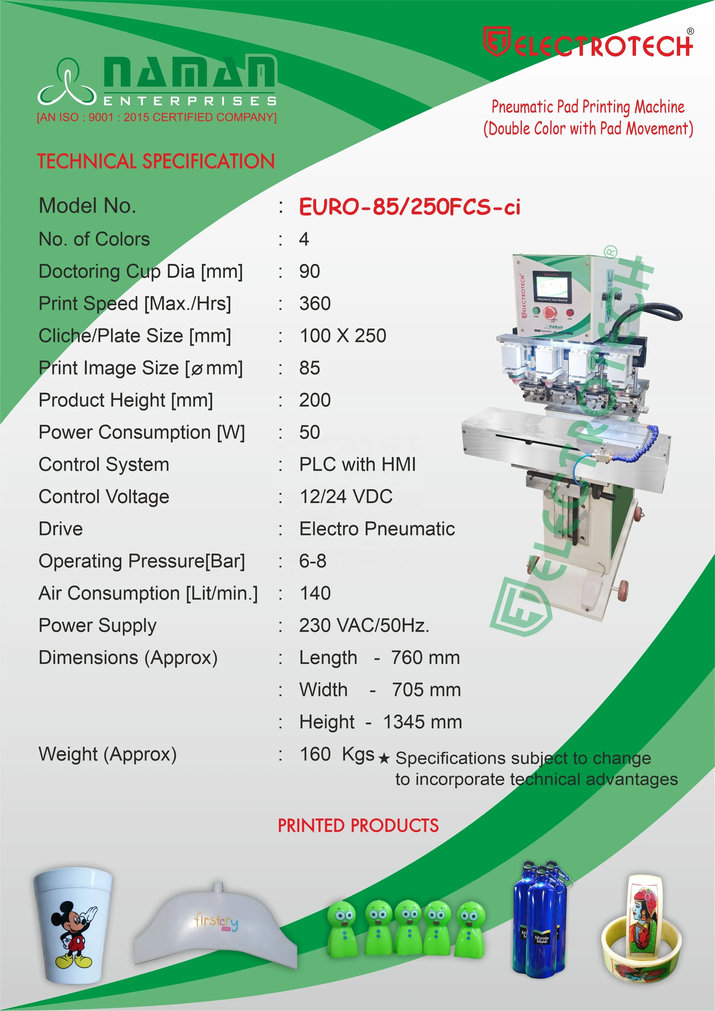 Manual Four-Color Servo Movement Tampo Print Machine New Independent Pad Movement Seal Ink Cup Pad Printer Independent Plate