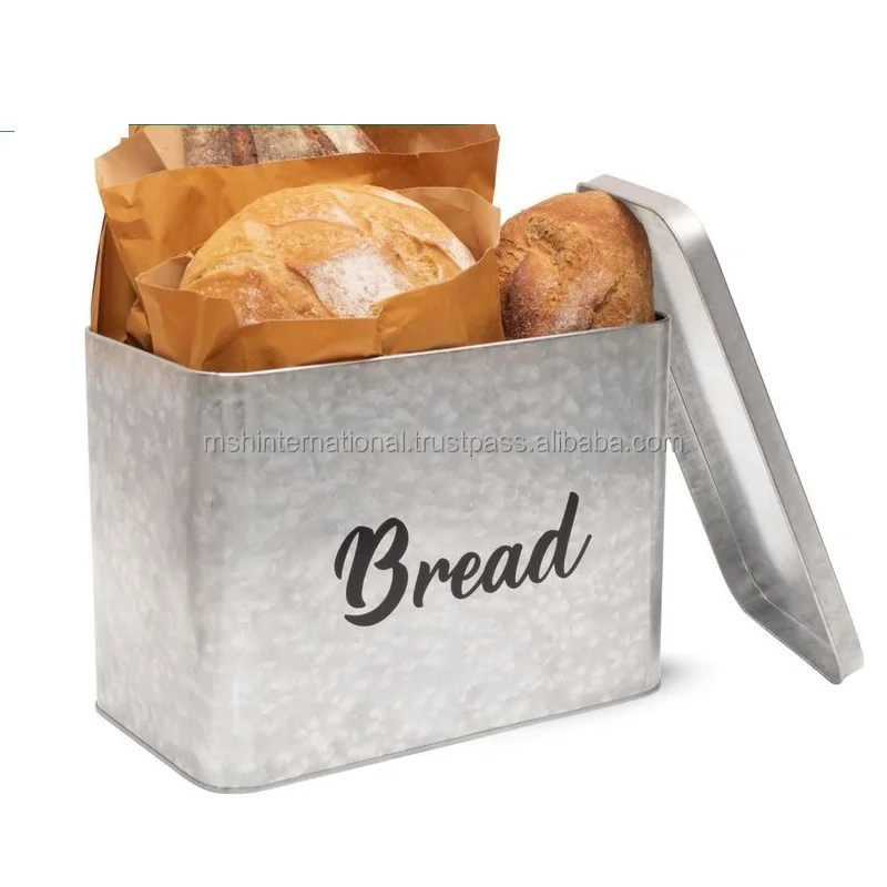 bread box for kitchen countertop storage by what makes our bread box best made and more durable galvanized