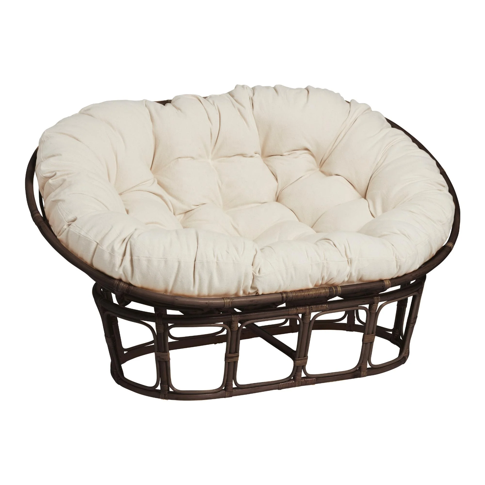 Best Choice Vietnam Manufacturer Rattan Papasan Double Chair Relaxing OEM Custom Packaging Modern Furniture for Home and Hotel
