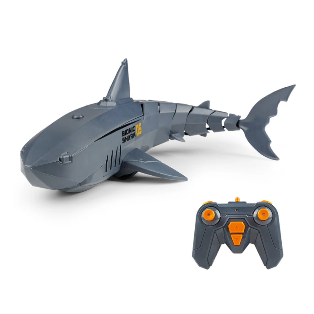 Amazon Hot Sell RC Simulation Shark Toys 2.4G Waterproof Electric Remote Control Shark Boat Radio Control Children Toys Gift