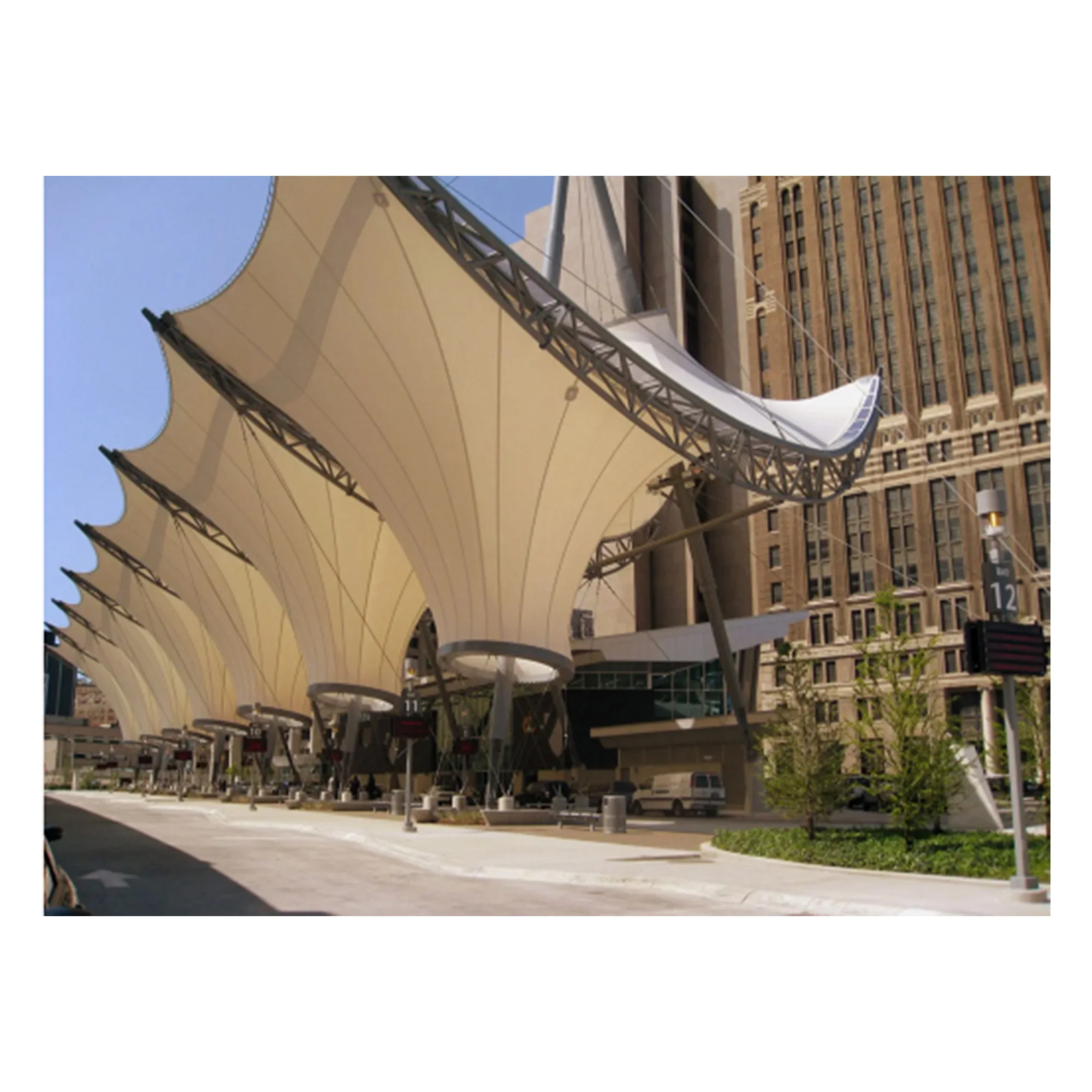 PREMIUMTEX TYPE6 Premium Quality Architectural PVC Coated Polyester Fabric 2000GSM with PVDF Top Coat