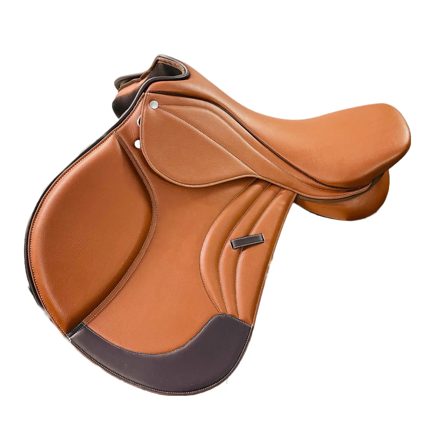 Top Quality Horse Jumping Saddle Made By Genuine Fine Quality Soft Seat Leather English Saddle For Horse Ridding