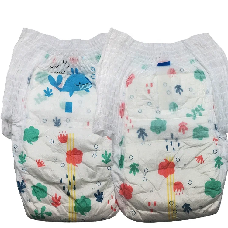 Rejected B grade Stocklots baby diaper pants a grade baby pants diaper factory in China (1).jpg