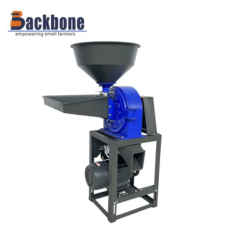 Backbone Machinery electric wheat nuts rice grain flour  dry grain powder pulverizer spice beans grinding machine